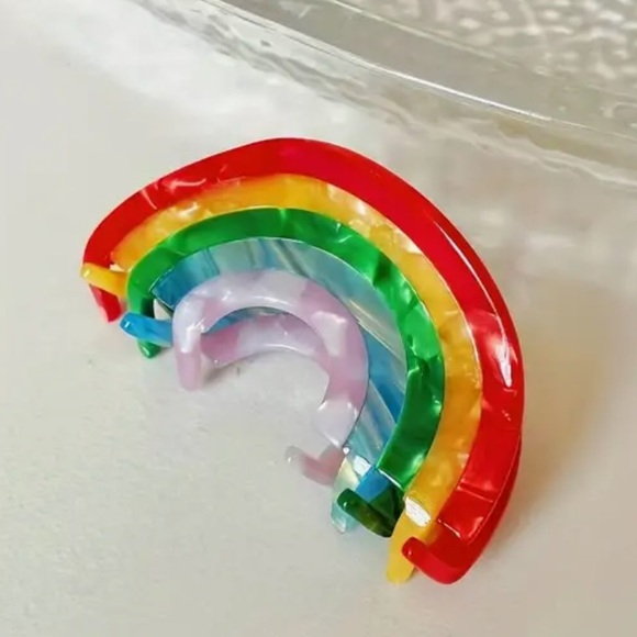 Rainbow Claw Clip - Picture 3 of 3